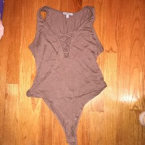 Lace up bodysuit